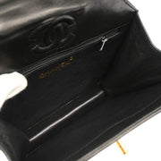 Chanel Black Lambskin Octagon Shoulder Bag