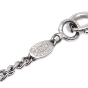 Chanel CC Chain Necklace Pendant Silver 07V