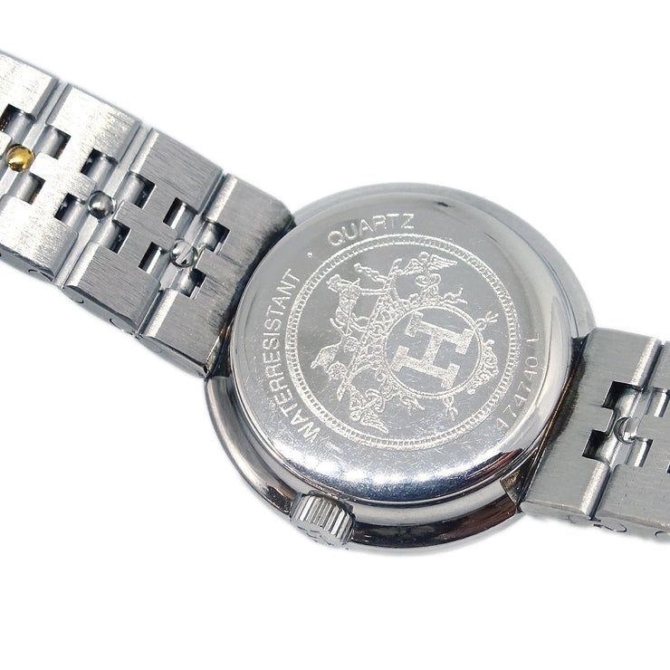 Hermes Clipper Quartz Watch SS