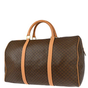 Celine Brown Macadam Duffle Handbag