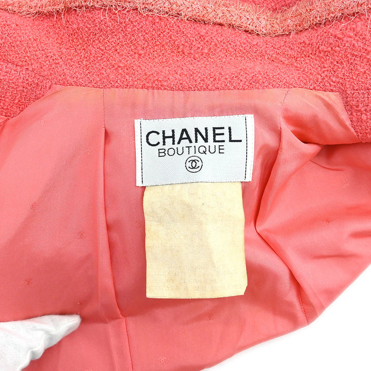 Chanel 1994 Setup Suit Jacket Skirt Pink #34