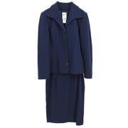 Celine Setup Suit Jacket Skirt Navy #38