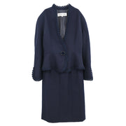 Christian Dior Setup Suit Jacket Skirt Navy #9