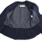 Christian Dior Setup Suit Jacket Skirt Navy #9