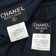 Chanel 1997 Setup Jacket Pants Navy #38 #40