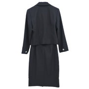 Christian Dior Setup Suit Jacket Skirt Black #9