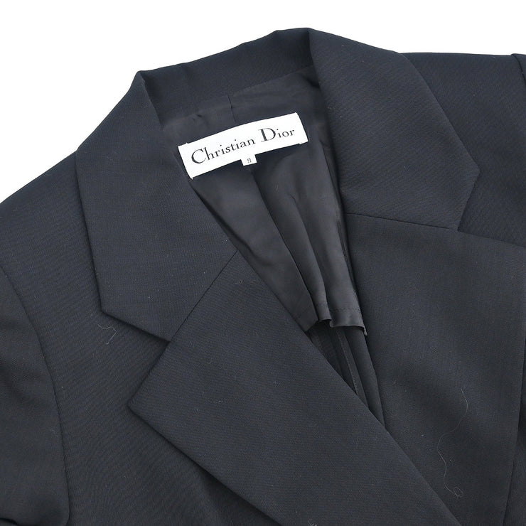 Christian Dior Setup Suit Jacket Skirt Black #9