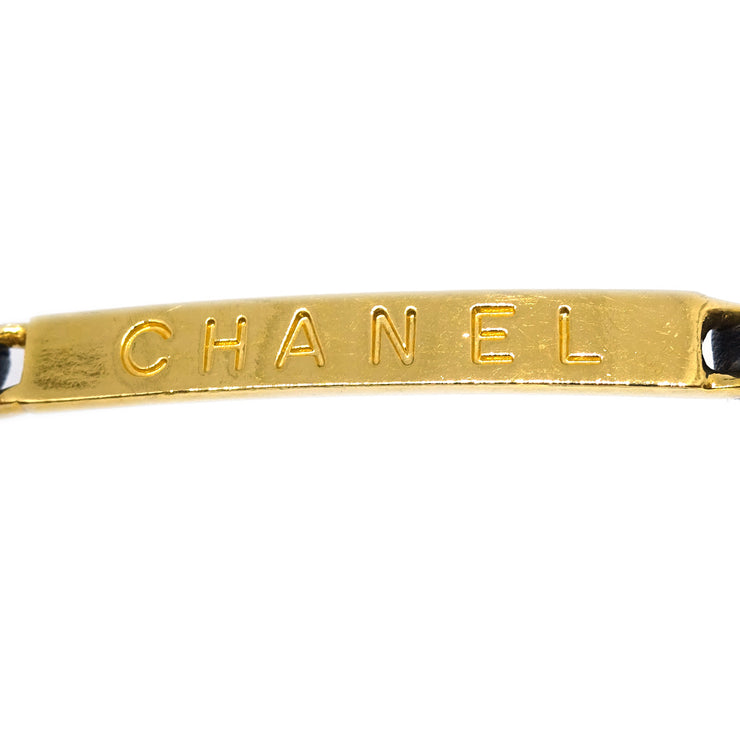 Chanel Bracelet Gold Black 96P