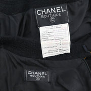 Chanel 1994 Setup Suit Jacket Skirt Black #40