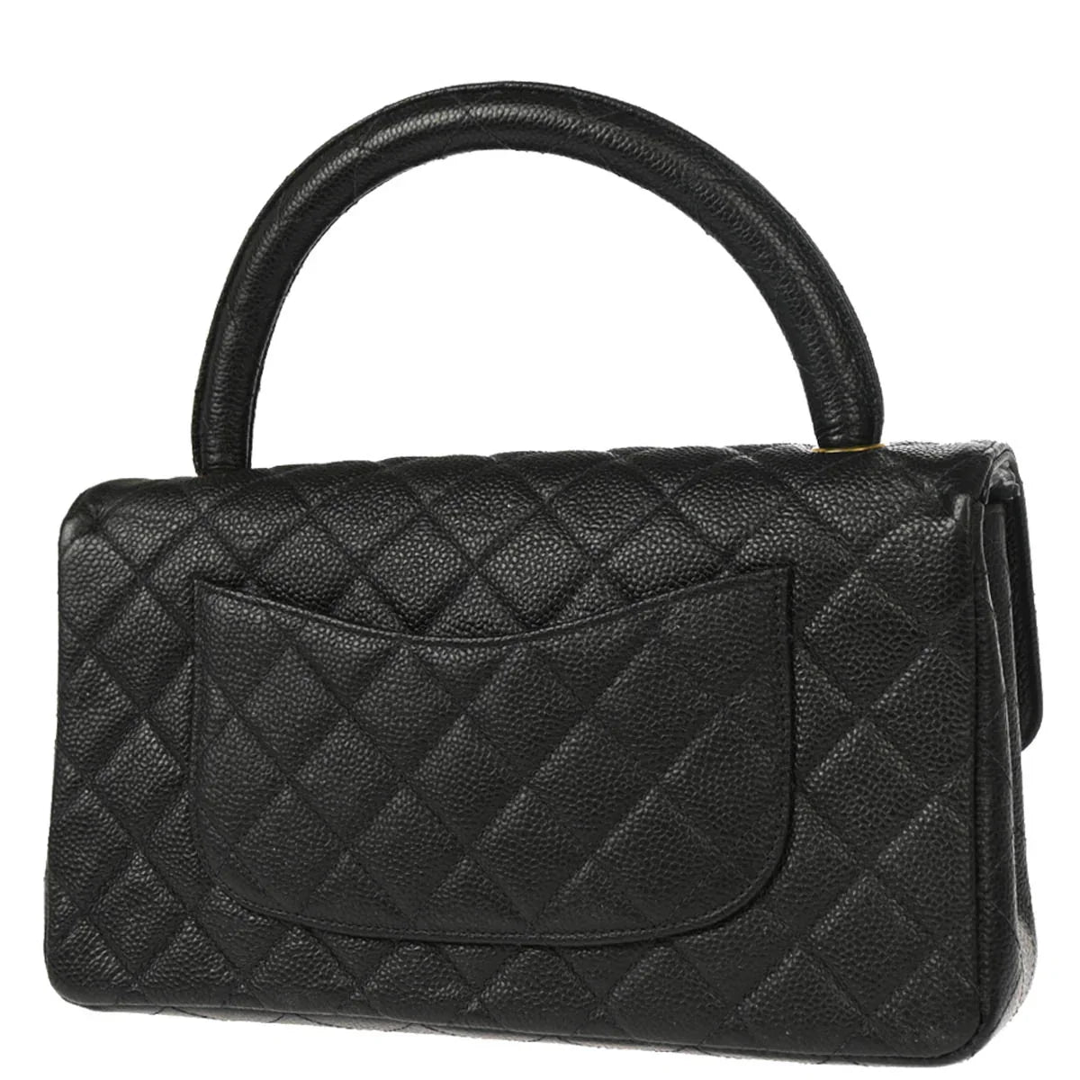Chanel 1996-1997 Black Caviar Handbag