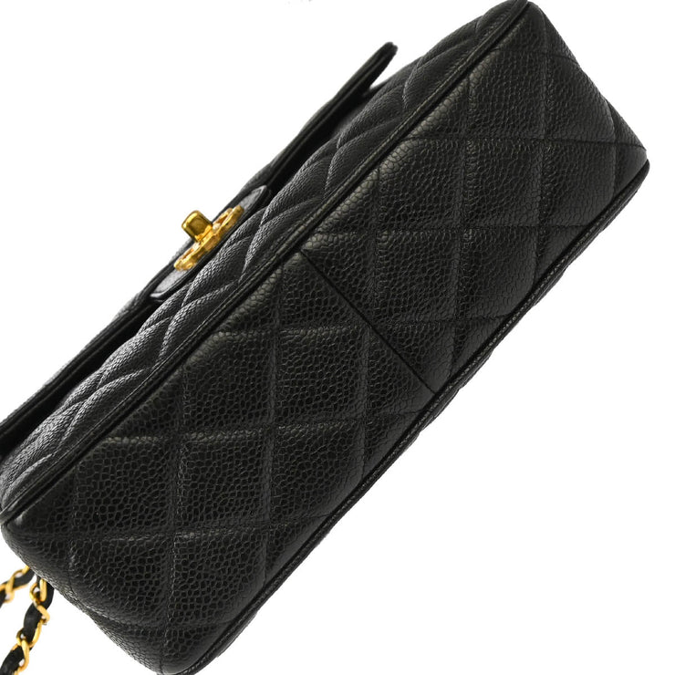 Chanel Black Caviar Camera Bag Small