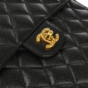 Chanel Black Caviar Camera Bag Small