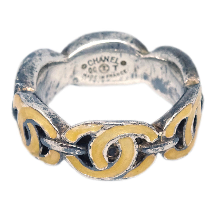 Chanel Ring Silver #52 #12 00T