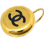 Chanel Button Earrings Clip-On Gold 97A