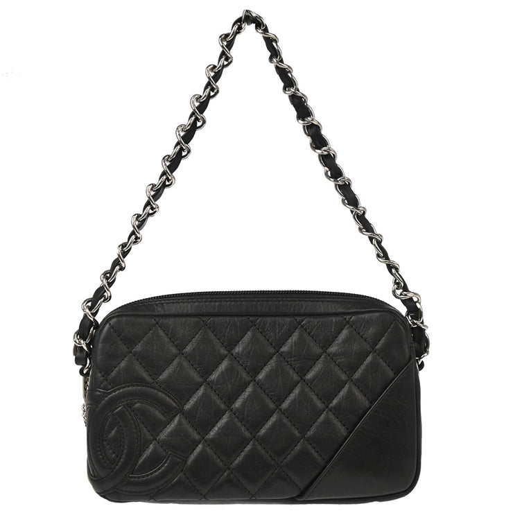 Chanel 2006-2008 Black Calfskin Cambon Ligne Handbag