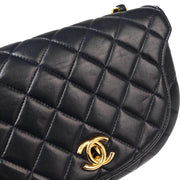 Chanel Navy Lambskin Shoulder Bag