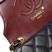 Chanel Navy Lambskin Shoulder Bag