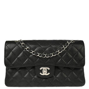 Chanel 2006-2007 Black Caviar Small Classic Double Flap Shoulder Bag