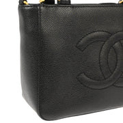 Chanel Black Caviar 2way Shoulder Handbag