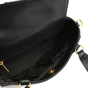 Chanel Black Caviar 2way Shoulder Handbag