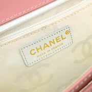 Chanel 2004-2005 Pink Calfskin Wild Stitch Handbag