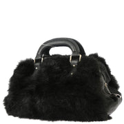 Chanel Black Fur Handbag