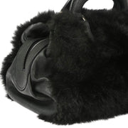 Chanel 2005-2006 Black Fur Handbag