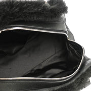 Chanel 2005-2006 Black Fur Handbag