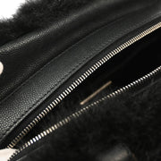 Chanel Black Fur Handbag