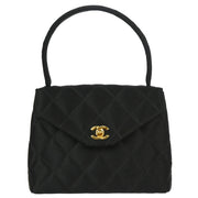 Chanel Black Satin Handbag