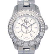 Christian Dior CD112113 Crystal Quartz Watch SS Diamond