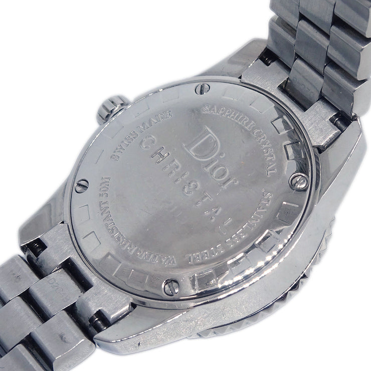 Christian Dior CD112113 Crystal Quartz Watch SS Diamond