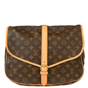 Louis Vuitton Monogram Saumur 35 Messenger Shoulder Bag M42254