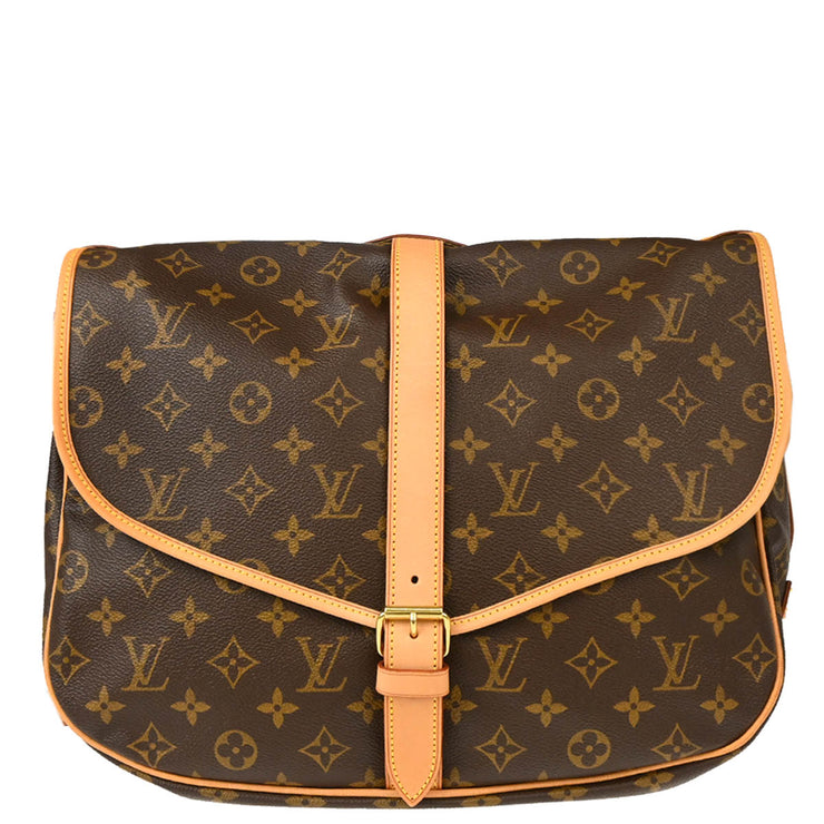 Louis Vuitton Monogram Saumur 35 Messenger Shoulder Bag M42254