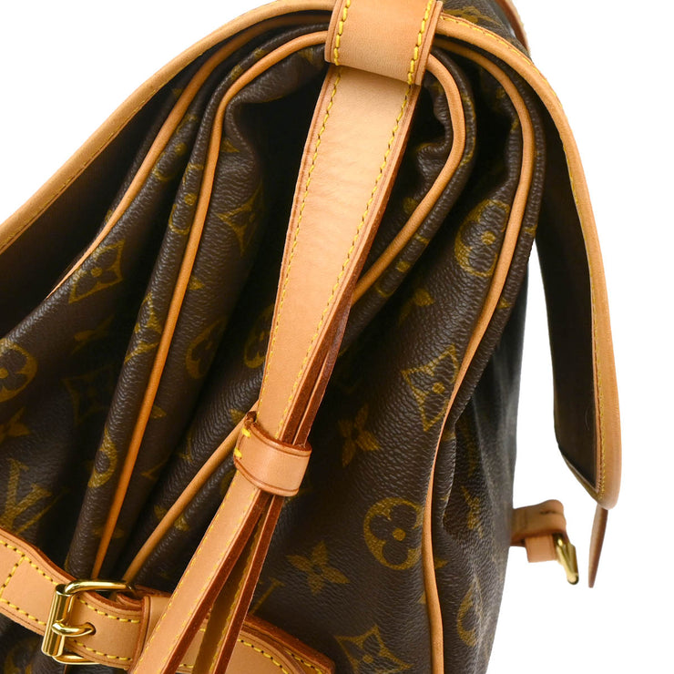 Louis Vuitton Monogram Saumur 35 Messenger Shoulder Bag M42254