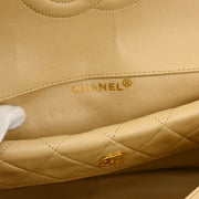 Chanel Beige Lambskin Shoulder Bag