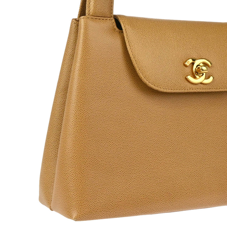 Chanel Beige Caviar Handbag