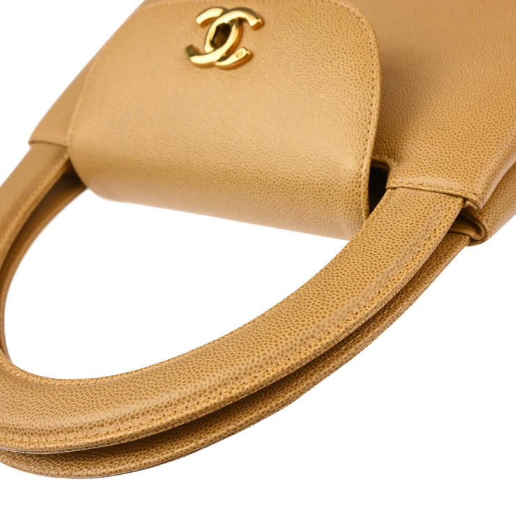 Chanel Beige Caviar Handbag