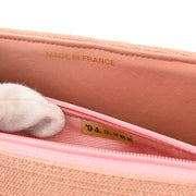 Chanel Pink Canvas Diana Medium Shoulder Bag