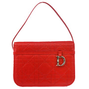 Christian Dior Red Cannage Vanity Handbag