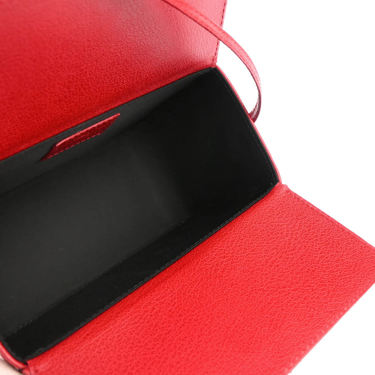 Christian Dior Red Cannage Vanity Handbag