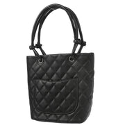 Chanel 2003-2004 Black Calfskin Cambon Ligne Tote Handbag