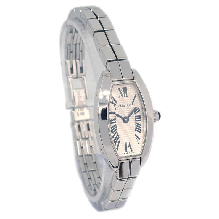 Cartier Lanieres Tonneau Ref.2545 Quartz Watch 18KWG