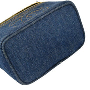 Chanel Indigo Denim Timeless Vanity Handbag