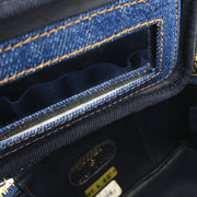 Chanel Indigo Denim Timeless Vanity Handbag