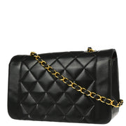 Chanel Black Lambskin Small Diana Shoulder Bag