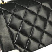 Chanel Black Lambskin Small Diana Shoulder Bag