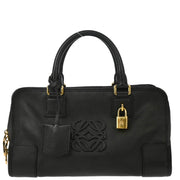 Loewe Black Leather Amazona 28 Handbag