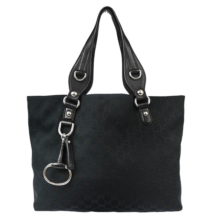 Gucci Black GG Tote Handbag