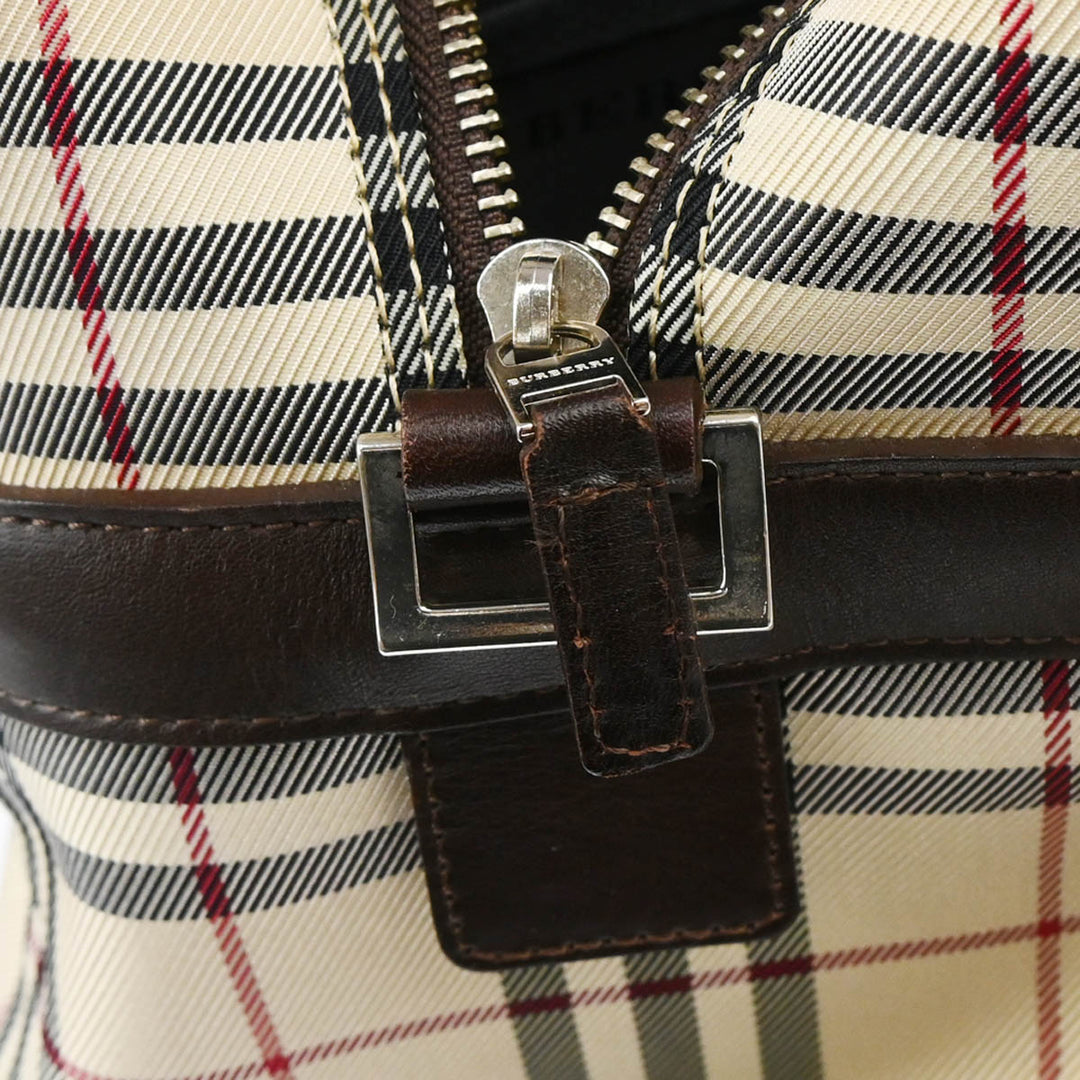 BURBERRY バッグ Burberry Jet Blue Patent Leather Nova Check Coated Canvas